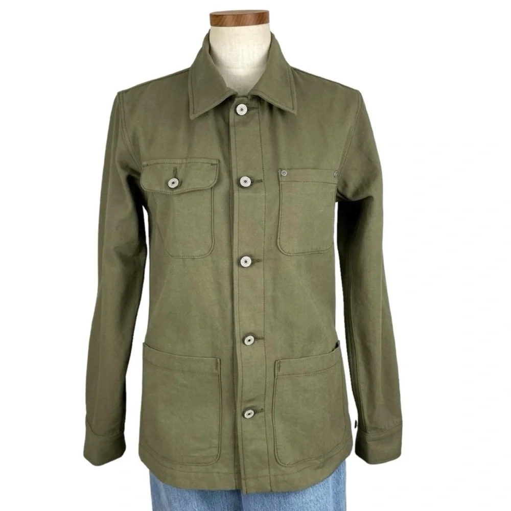 Gustin Army Green Canvas Chore Coat XS - Picture 1 of 13